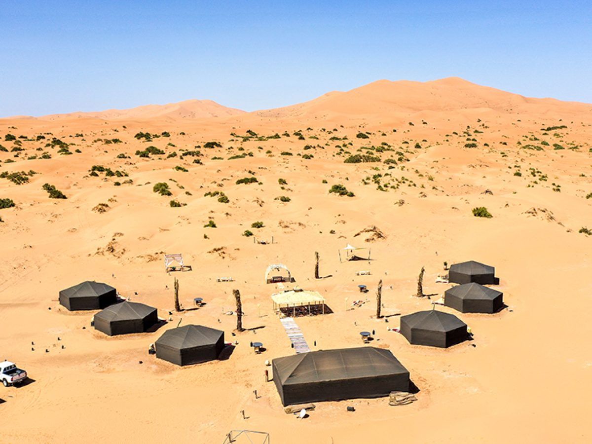 Riad Madu Merzouga a los pies de las dunas del Sahara.